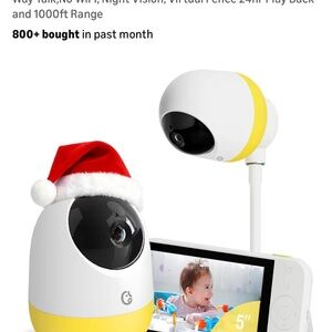 Baby monitor with camera and audio